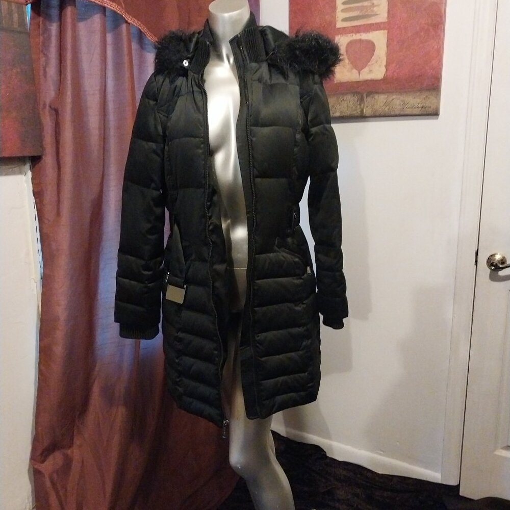 DKNY Puffer Hooded Coat